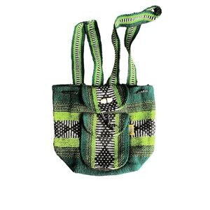Pinzon green mini backpack